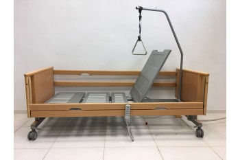 Łóżko rehabilitacyjne, elektryczne, 5-Funkcyjne Stiegelmeyer Milena + Wysięgnik - do 175 kg | Regenerowane